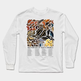 Butterflies of North America Long Sleeve T-Shirt